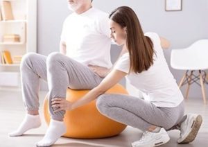 Physiotherapie Sitzball